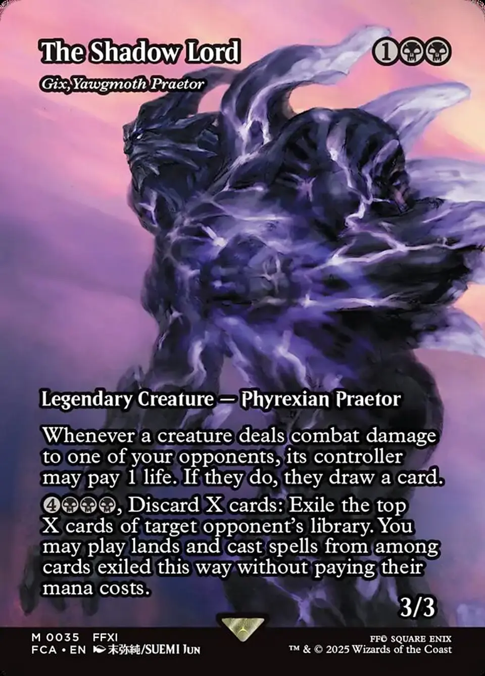 Gix, Yawgmoth Praetor (Borderless) 1
