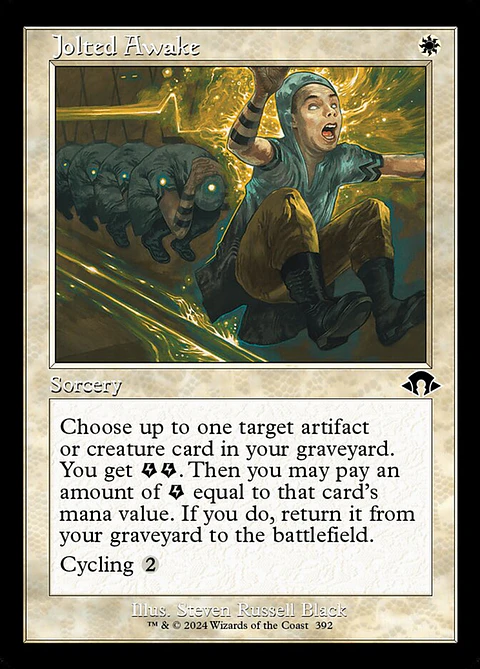 Jolted Awake (Retro Frame)