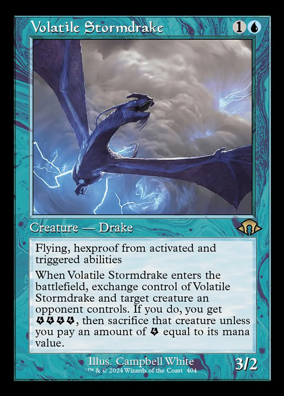Volatile Stormdrake (Retro Frame) 1