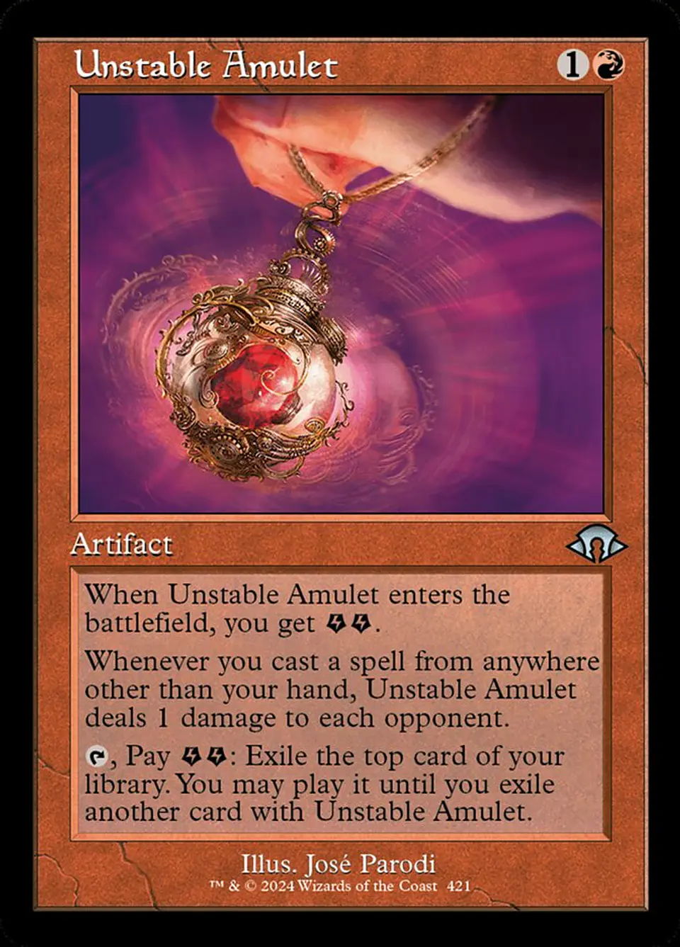 Unstable Amulet (Retro Frame) 1