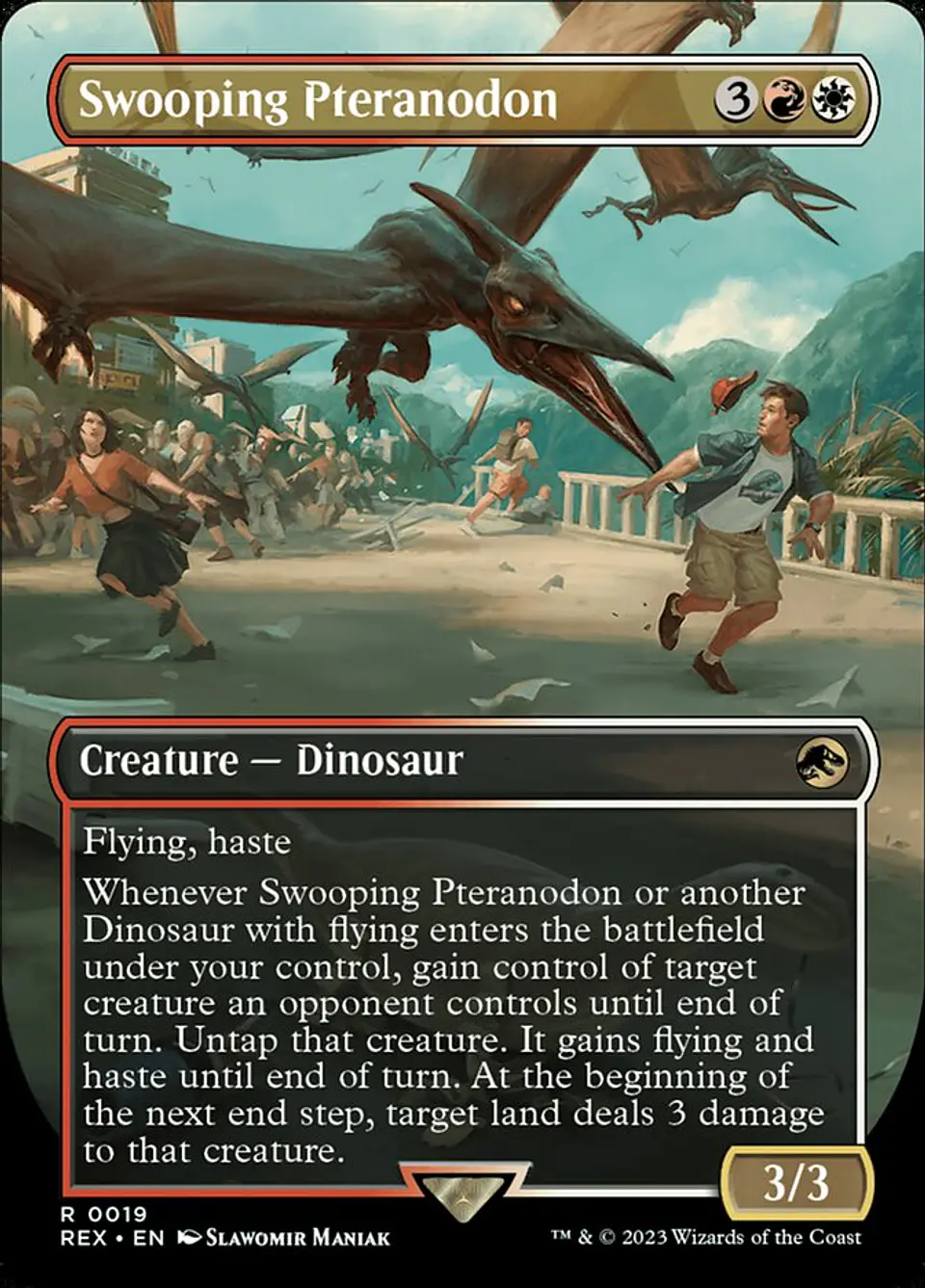 Swooping Pteranodon (Borderless) 1