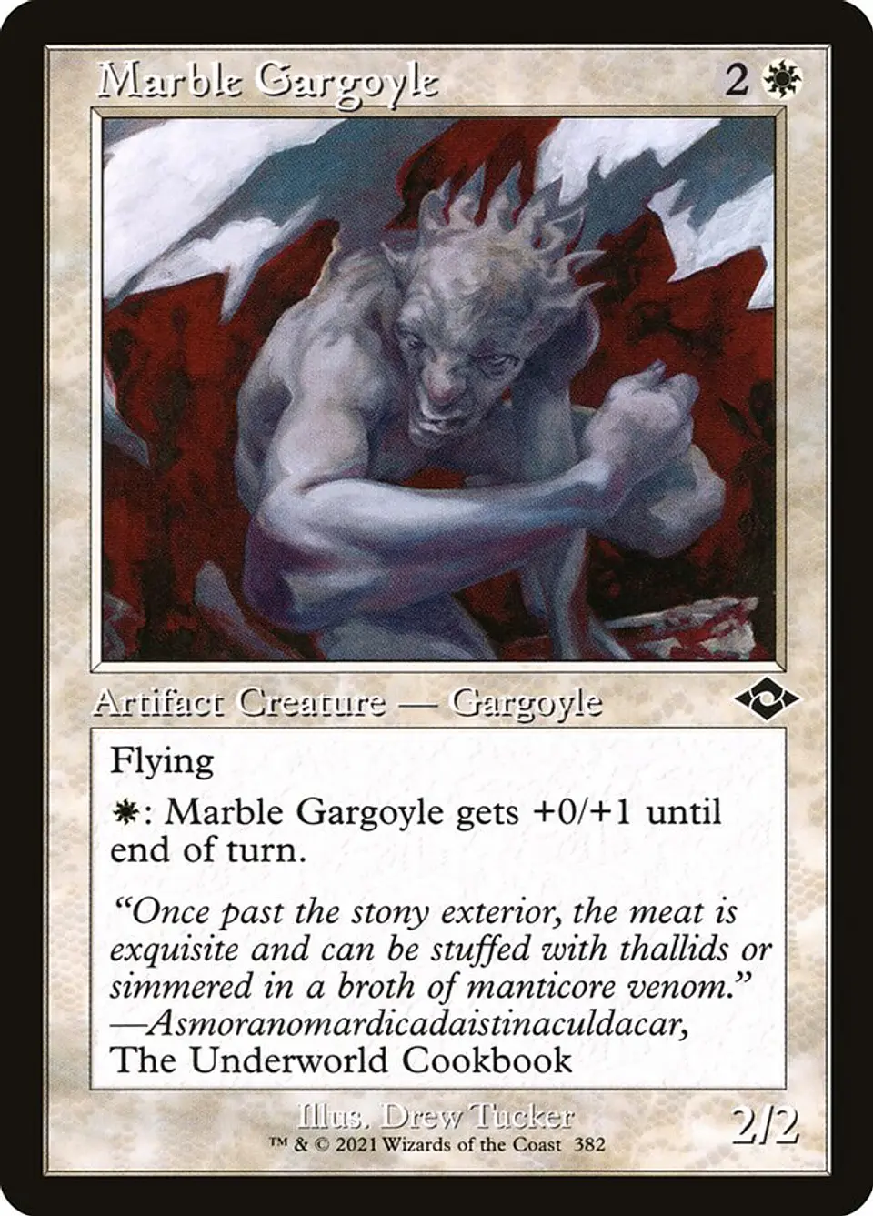 Marble Gargoyle (Retro Frame) 1