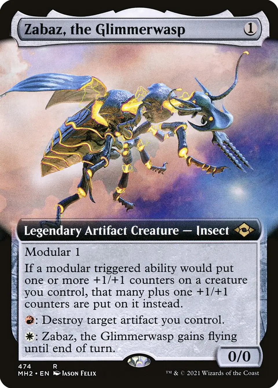 Zabaz, the Glimmerwasp (Extended Art) 1