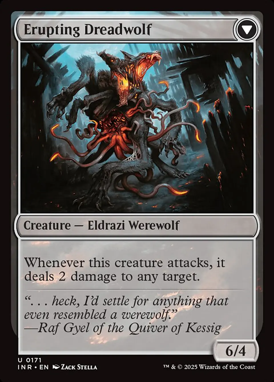 Smoldering Werewolf // Erupting Dreadwolf 2