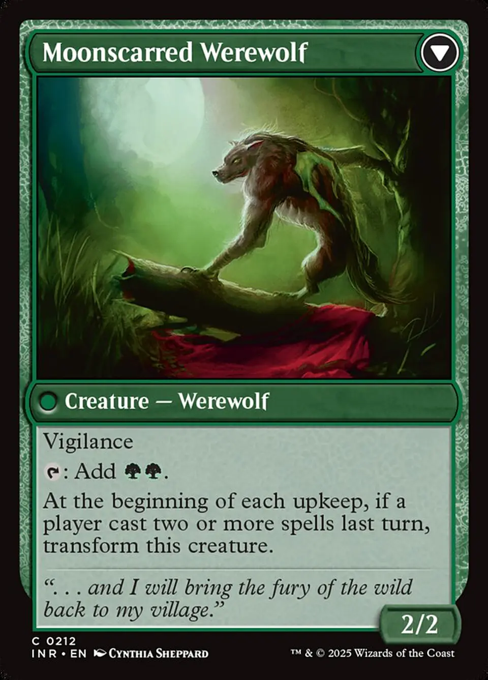 Scorned Villager // Moonscarred Werewolf 2