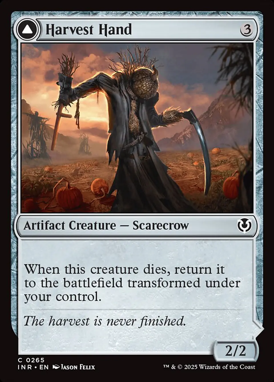 Harvest Hand // Scrounged Scythe 1