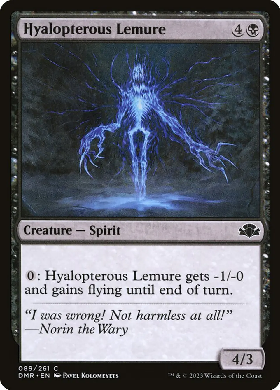 Hyalopterous Lemure 1