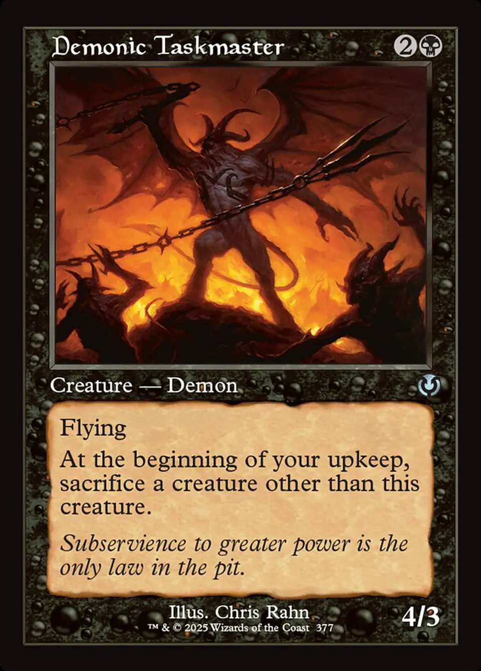 Demonic Taskmaster (Retro Frame) 1
