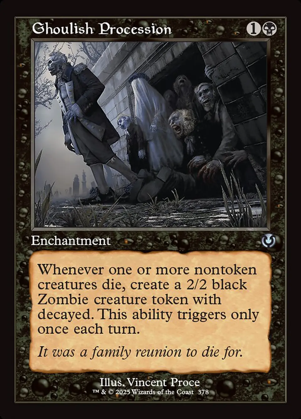 Ghoulish Procession (Retro Frame) 1