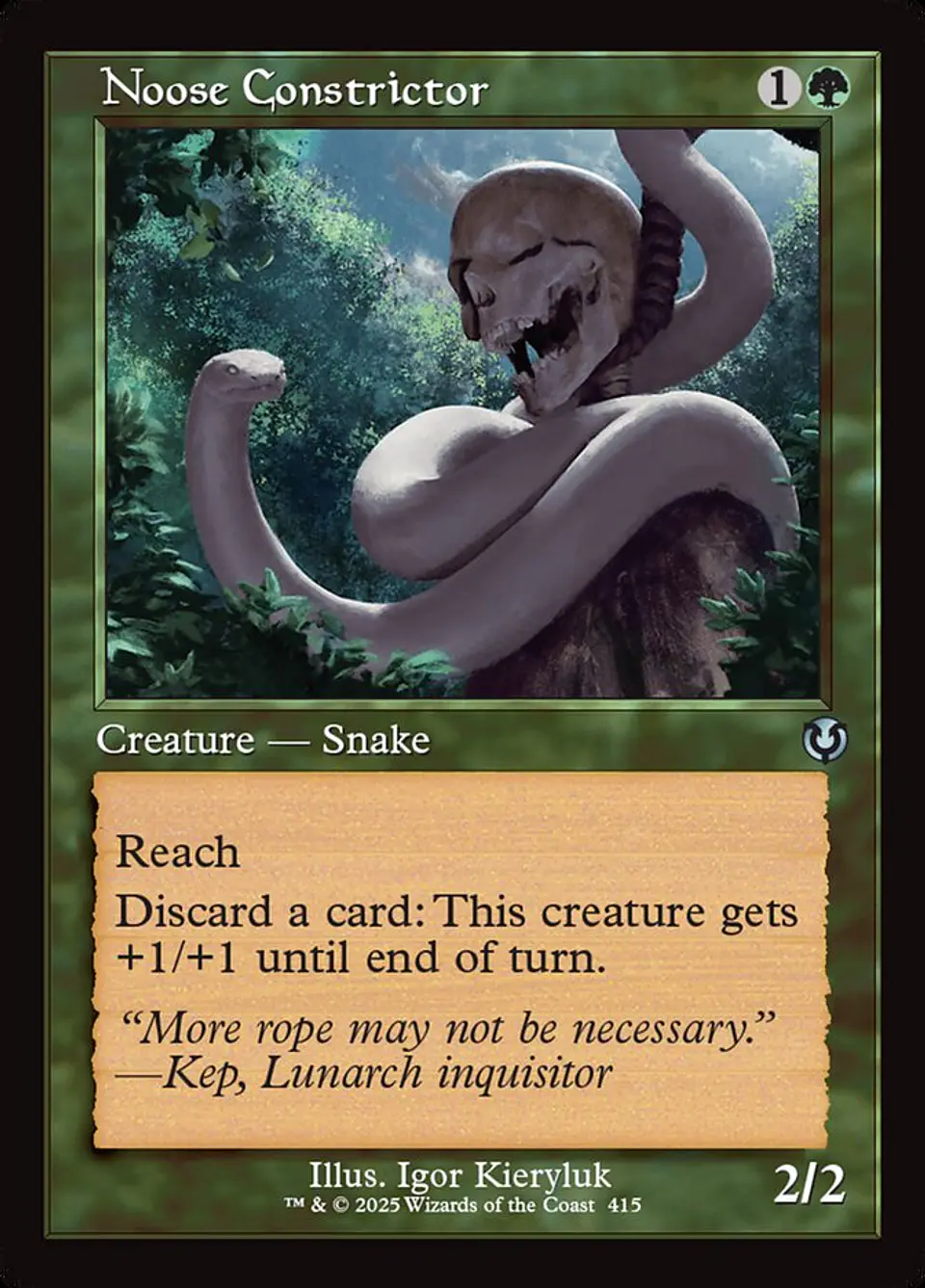 Noose Constrictor (Retro Frame) 1