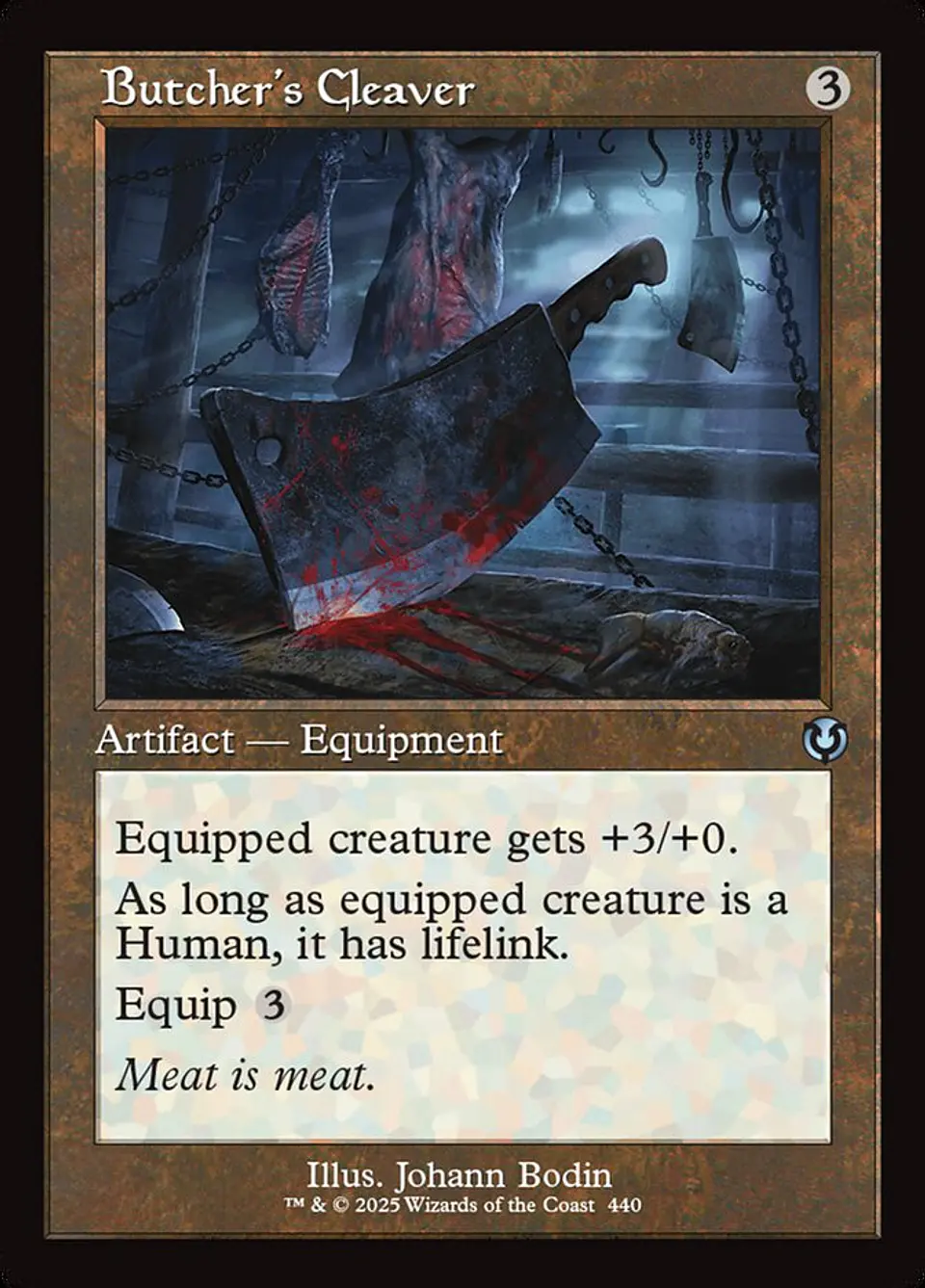 Butcher's Cleaver (Retro Frame) 1