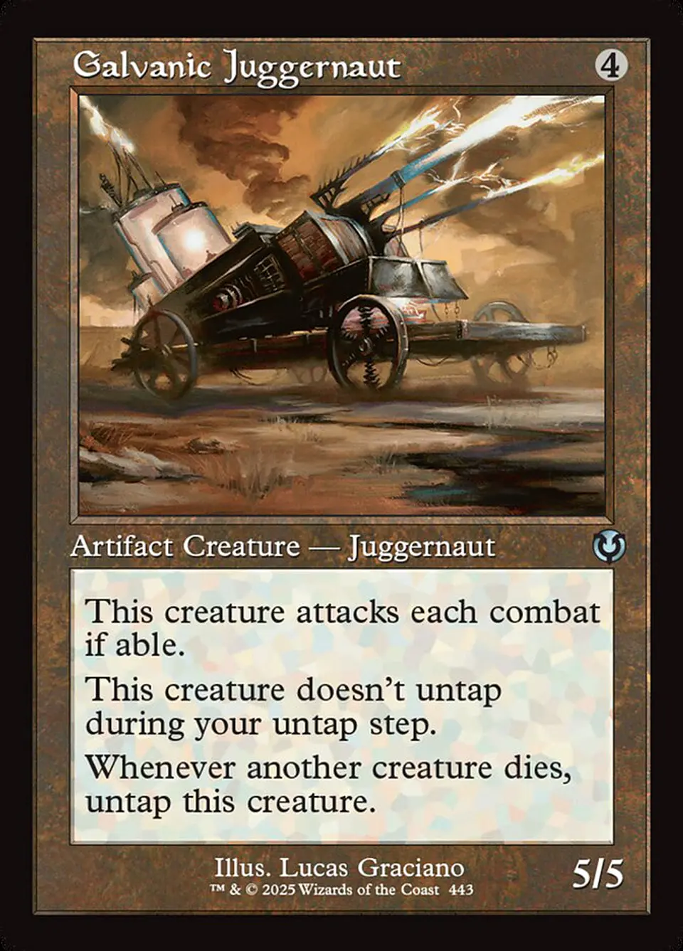 Galvanic Juggernaut (Retro Frame) 1