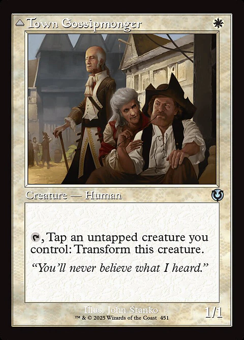 Town Gossipmonger // Incited Rabble (Retro Frame)