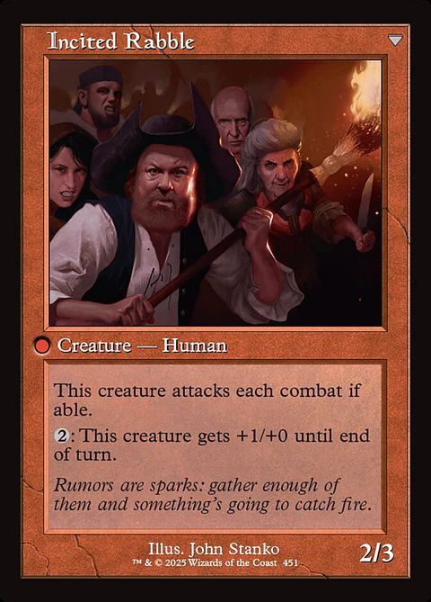 Town Gossipmonger // Incited Rabble (Retro Frame)