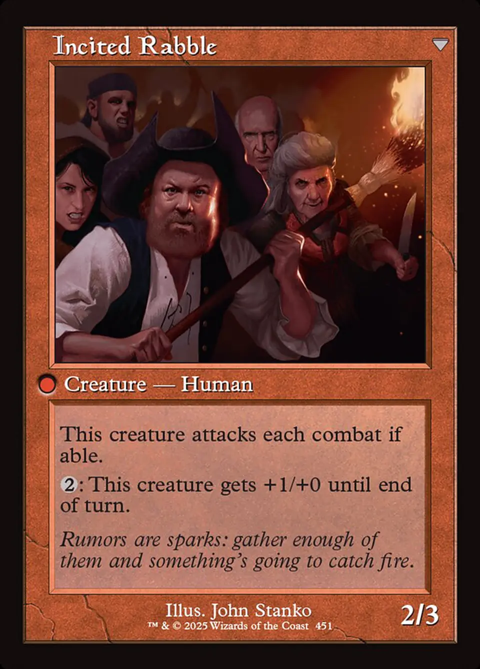 Town Gossipmonger // Incited Rabble (Retro Frame) 2