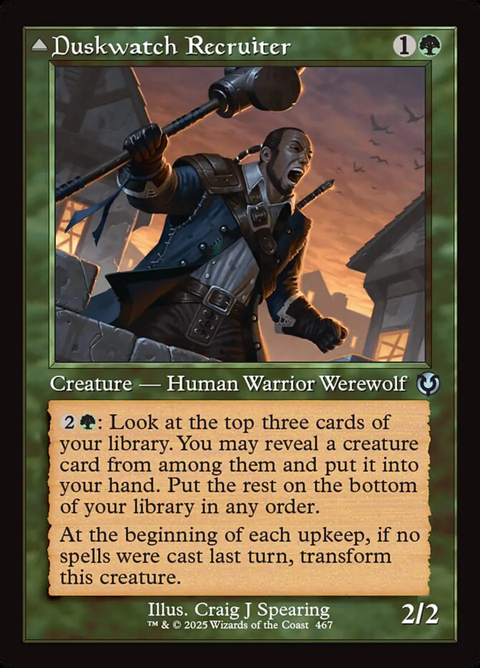 Duskwatch Recruiter // Krallenhorde Howler (Retro Frame) 1
