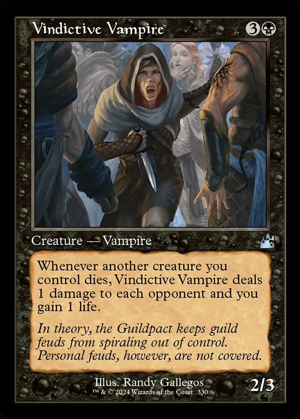 Vindictive Vampire (Retro Frame) 1