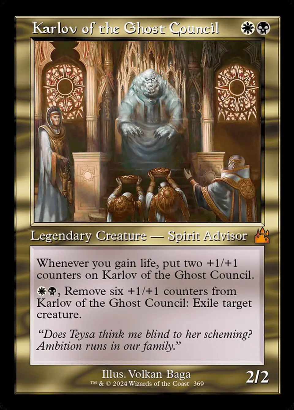 Karlov of the Ghost Council (Retro Frame) 1