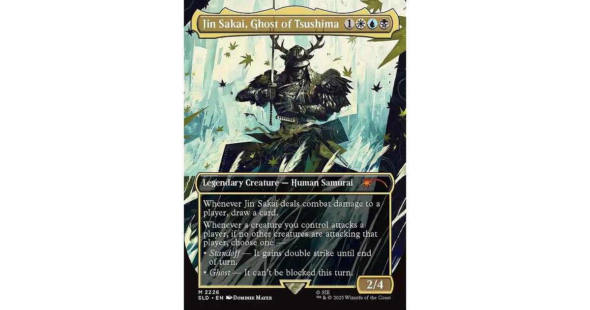 マジック：ザ・ギャザリング Jin Sakai, Ghost of Tsushima MTG SLD Jin Sakai, Ghost of Tsushima (Borderless)