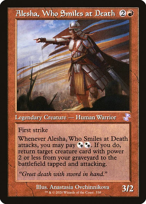 Alesha, Who Smiles at Death (Retro Frame)