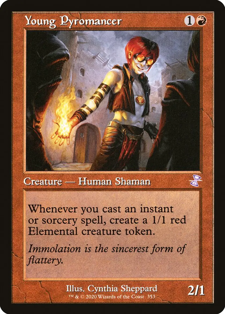 Young Pyromancer (Retro Frame) 1