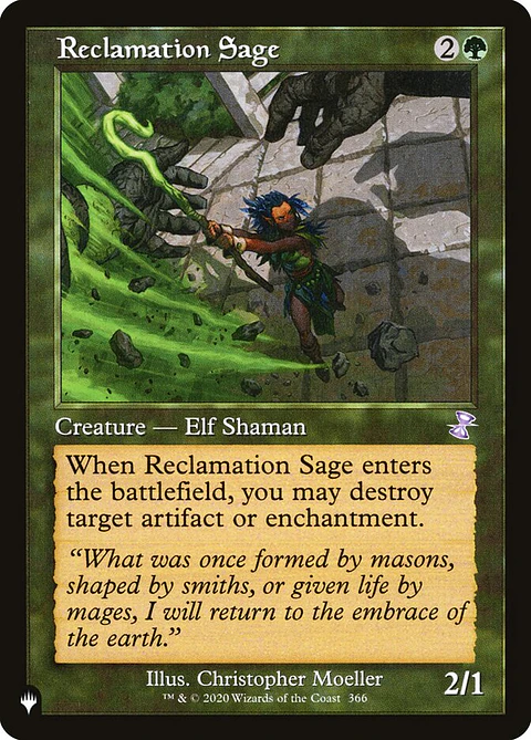 Reclamation Sage (The List)