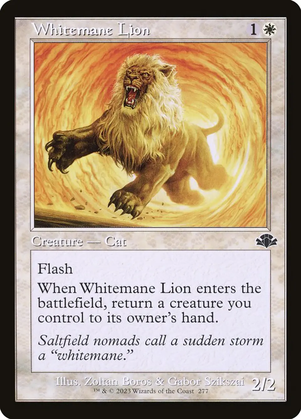 Whitemane Lion (Retro Frame) 1