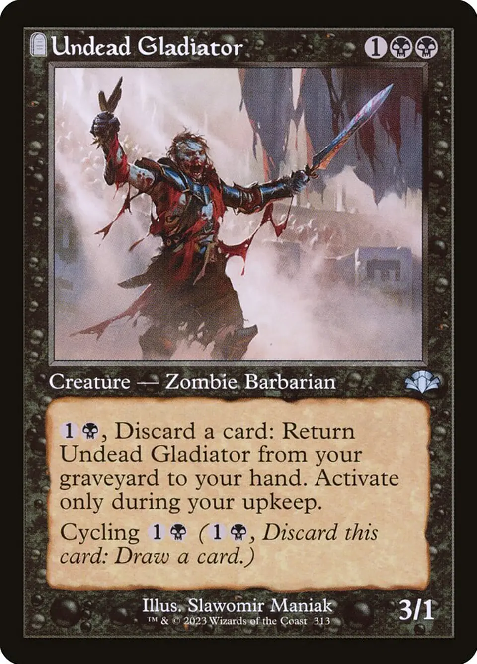 Undead Gladiator (Retro Frame) 1