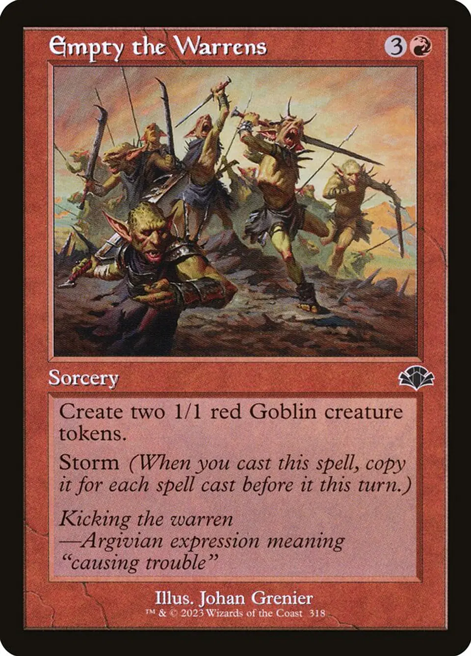 Empty the Warrens (Retro Frame) 1