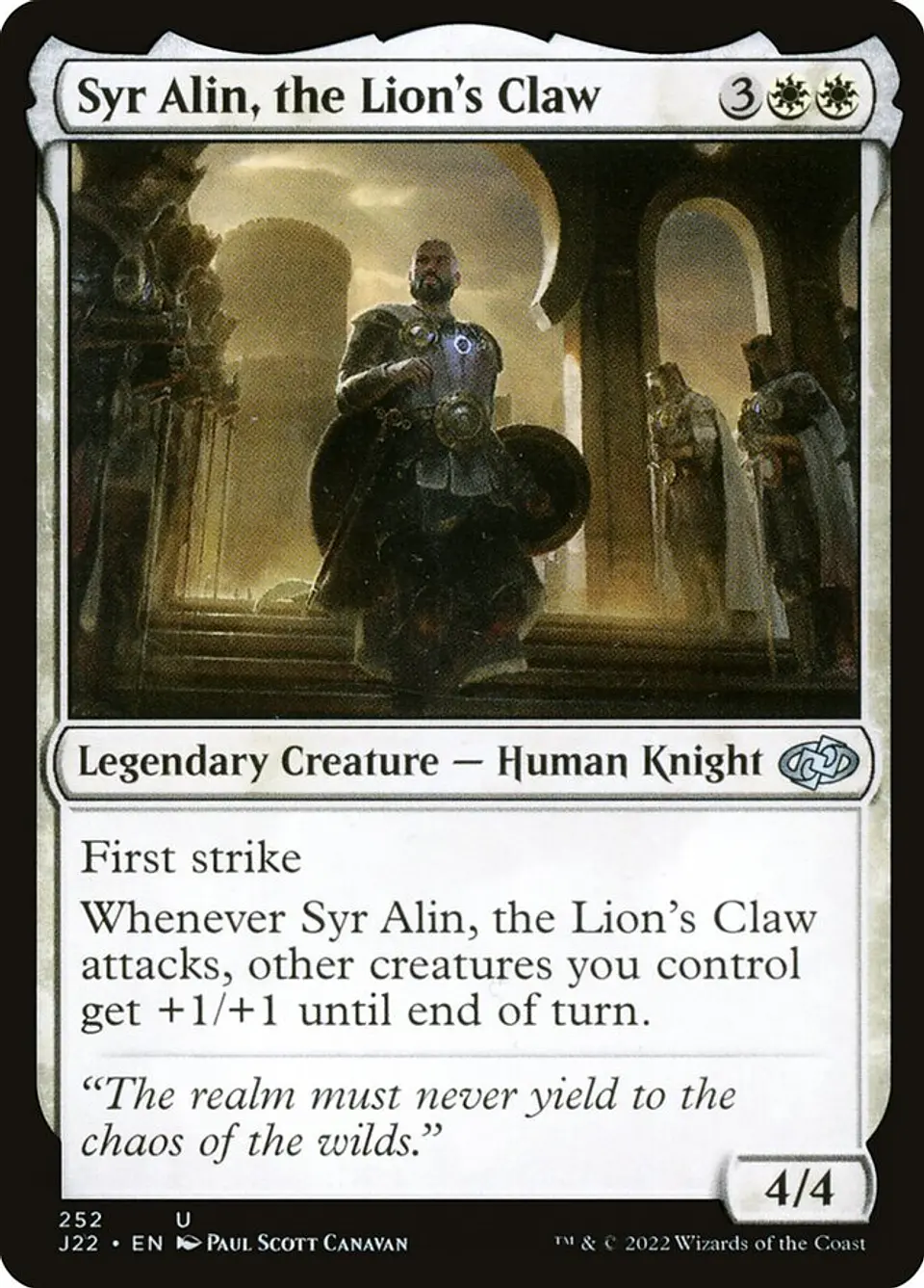 Syr Alin, the Lion's Claw 1