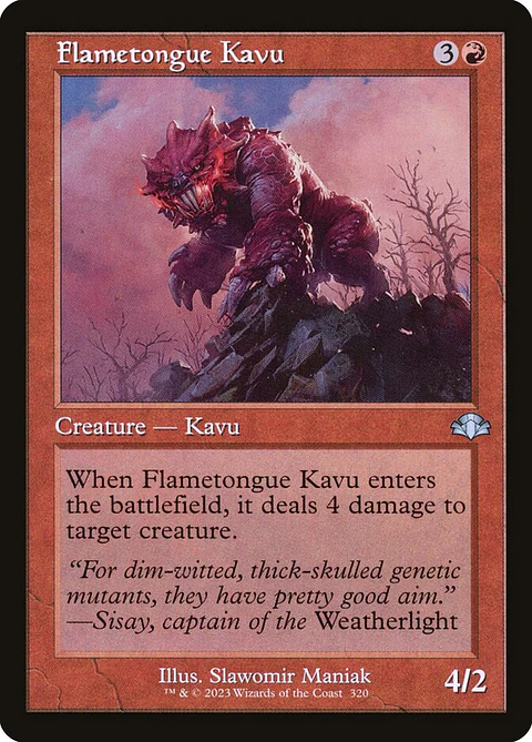 Flametongue Kavu (Retro Frame)