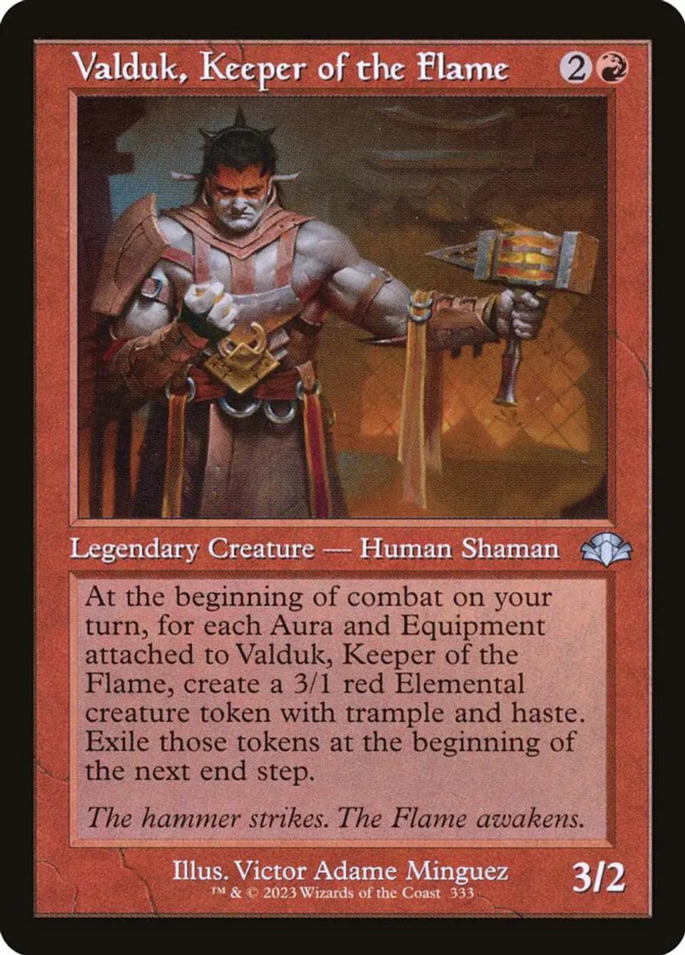 Valduk, Keeper of the Flame (Retro Frame) 1