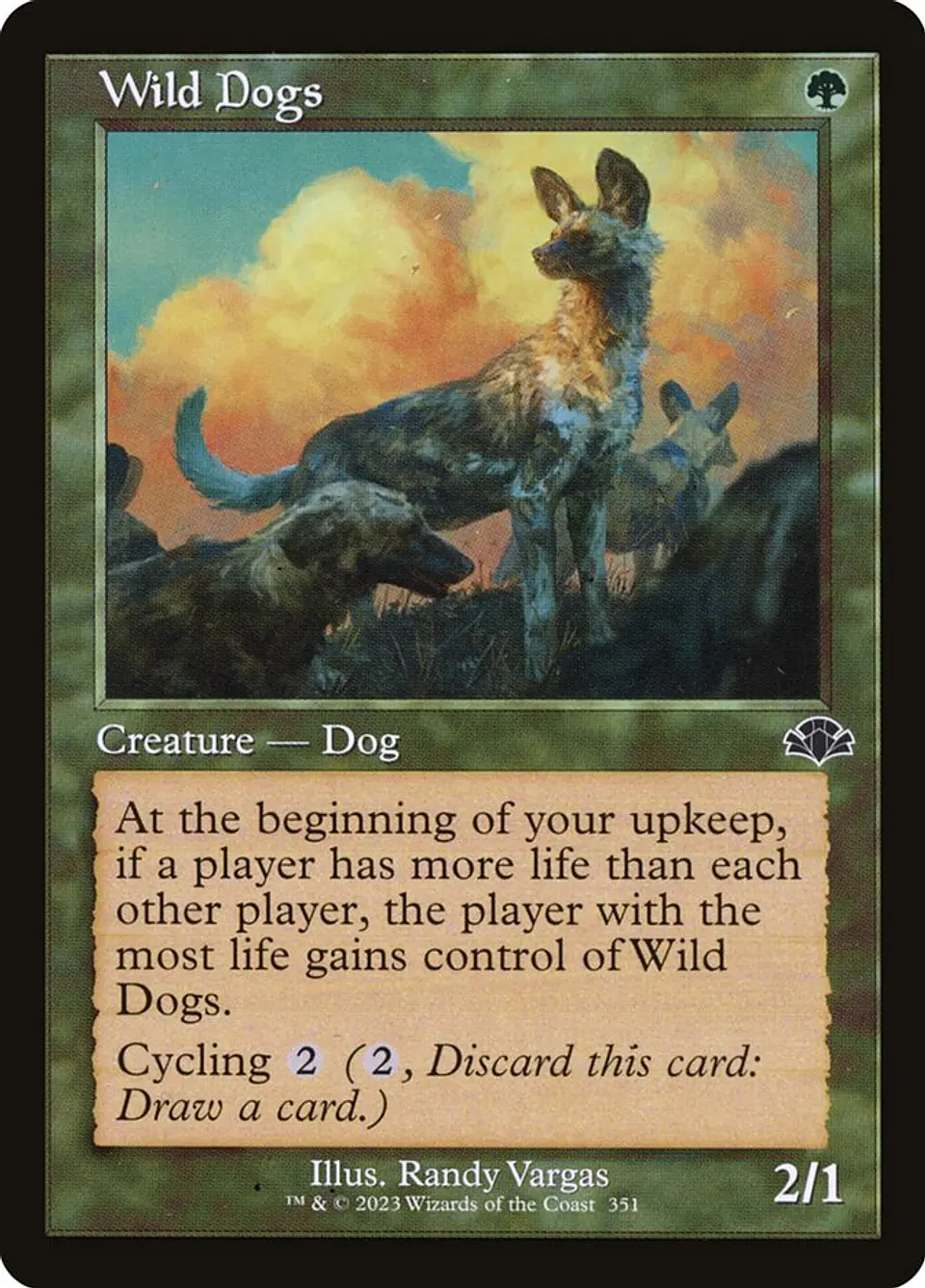 Wild Dogs (Retro Frame) 1