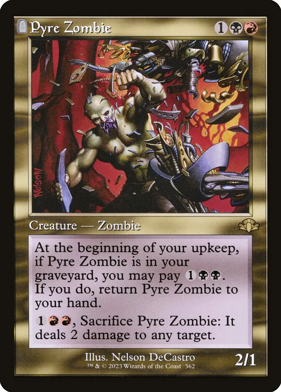 Pyre Zombie (Retro Frame) 1
