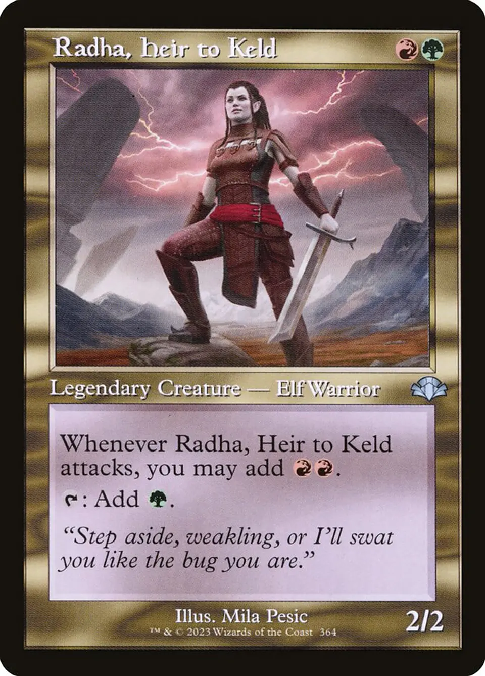 Radha, Heir to Keld (Retro Frame) 1