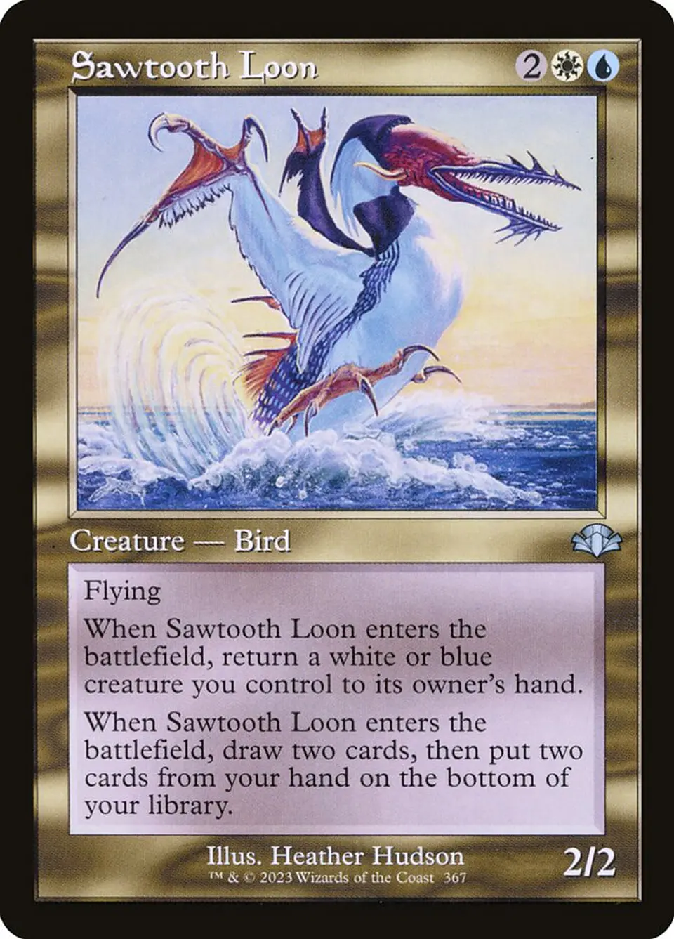Sawtooth Loon (Retro Frame) 1