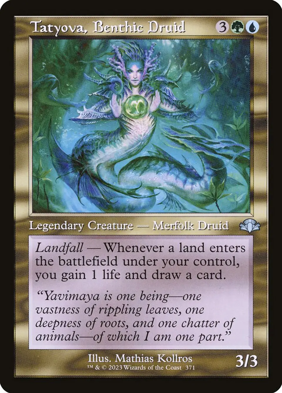 Tatyova, Benthic Druid (Retro Frame) 1