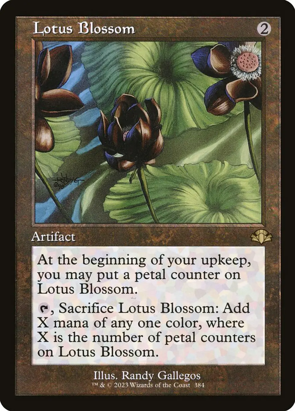Lotus Blossom (Retro Frame) 1