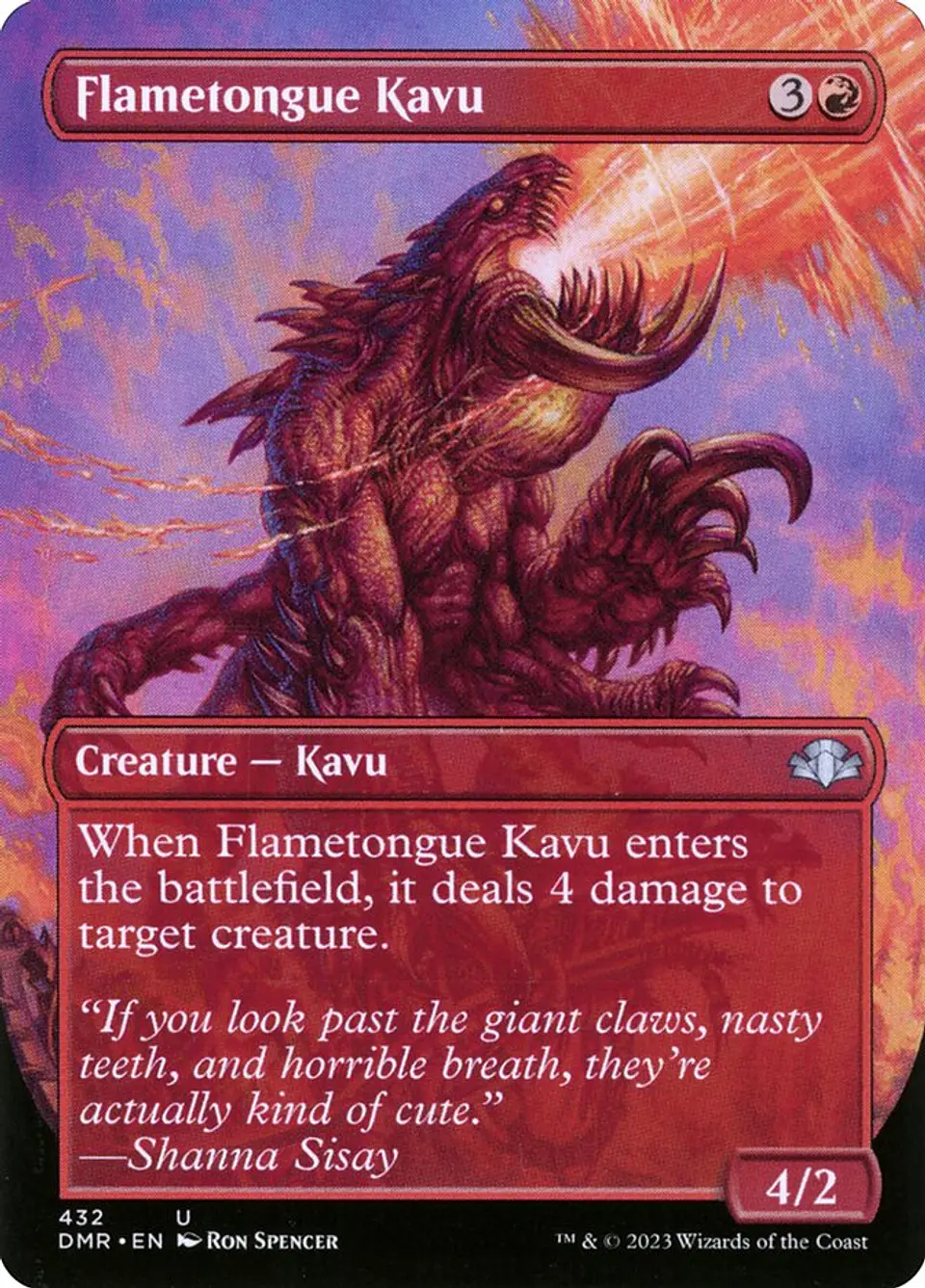 Flametongue Kavu (Borderless) 1