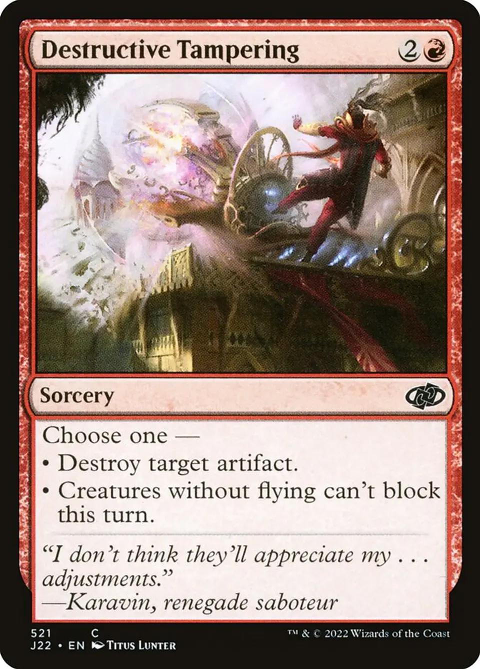 Destructive Tampering 1
