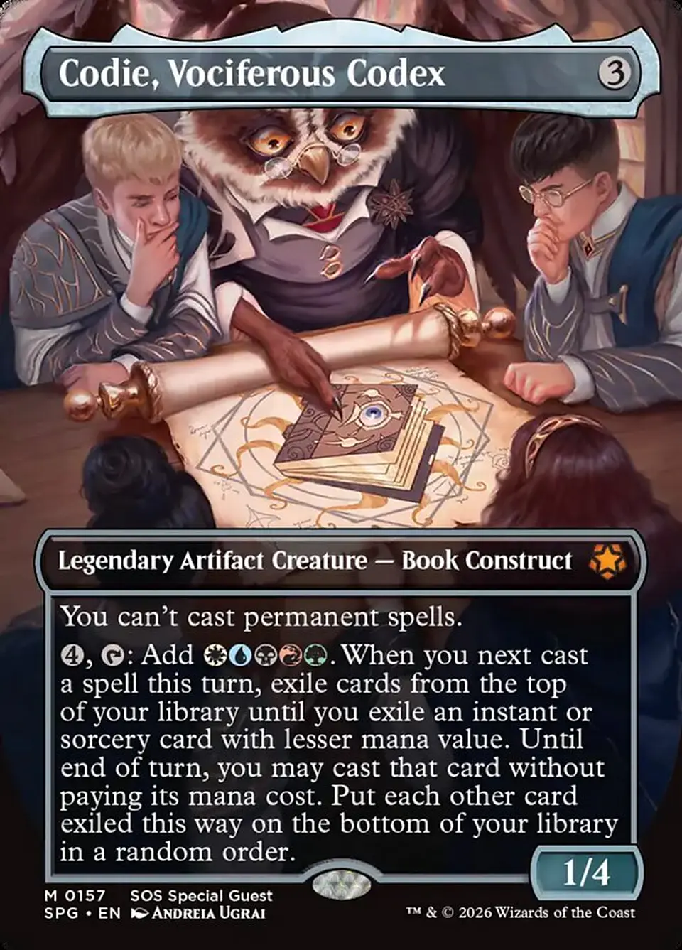 Codie, Vociferous Codex (Borderless) 1