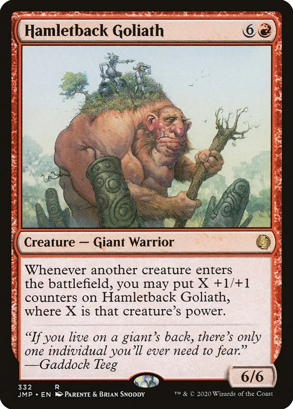Hamletback Goliath 1