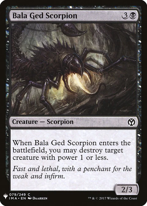 Bala Ged Scorpion (The List)
