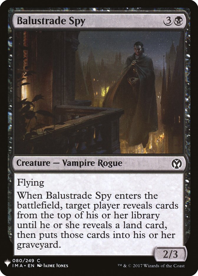 Balustrade Spy (The List)