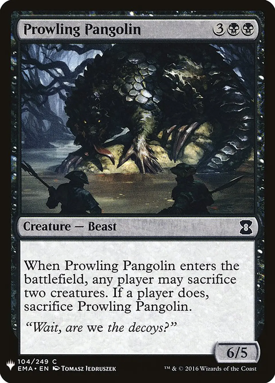 Prowling Pangolin (The List) 1