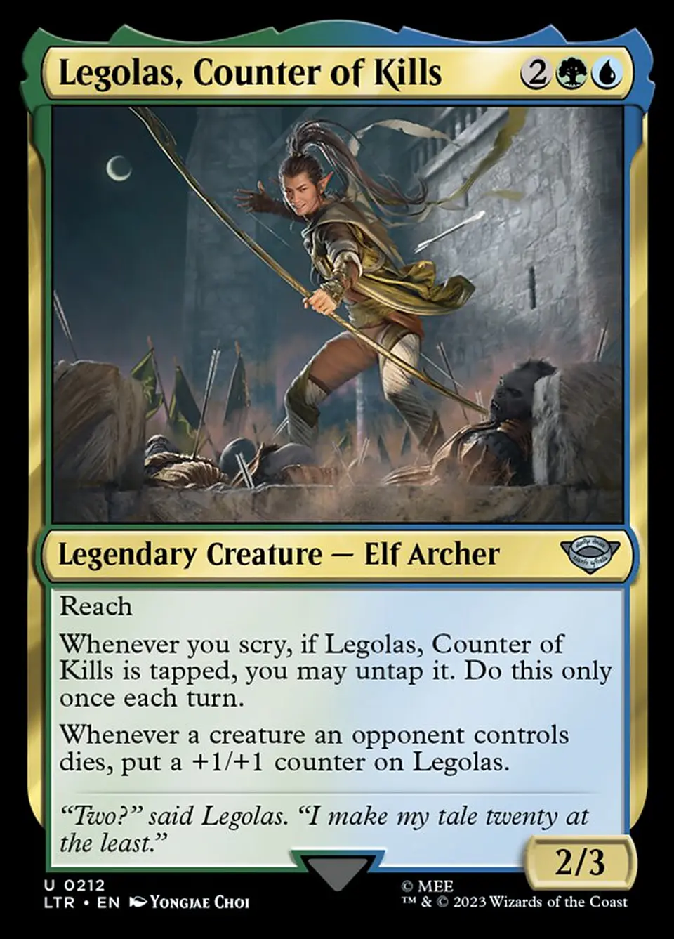 Legolas, Counter of Kills 1