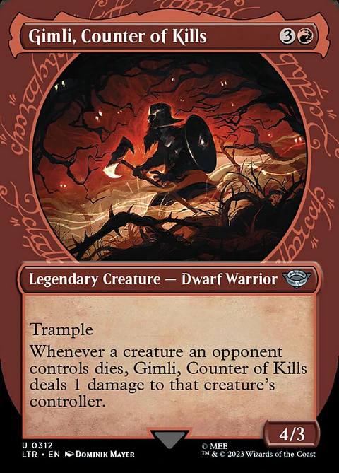 Gimli, Counter of Kills (Borderless)
