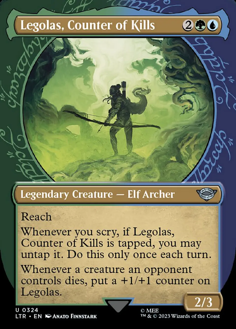 Legolas, Counter of Kills (Borderless) 1