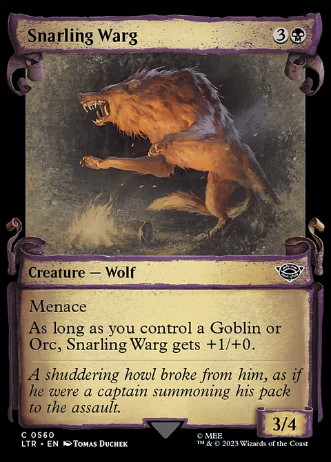 Snarling Warg (Showcase)