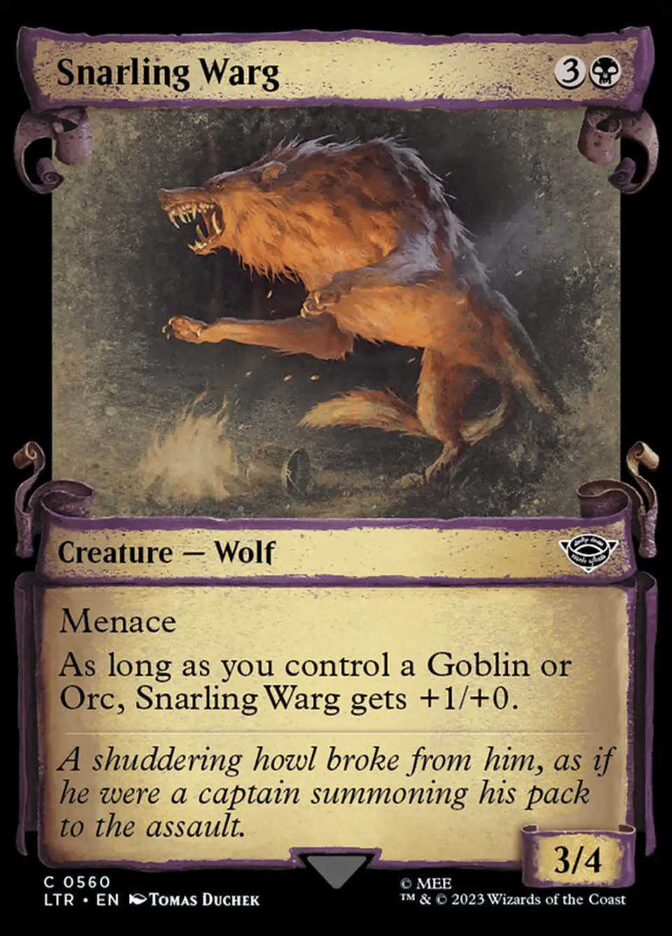 Snarling Warg (Showcase) 1